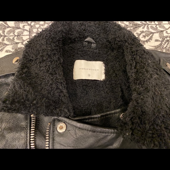 Deadwood Avery Recycled Men’s Leather Jacket | 48 - Picture 3 of 11